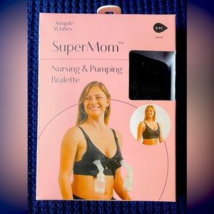 NEW $46 Women’s SuperMom Nursing & Pumping Bralette, Small